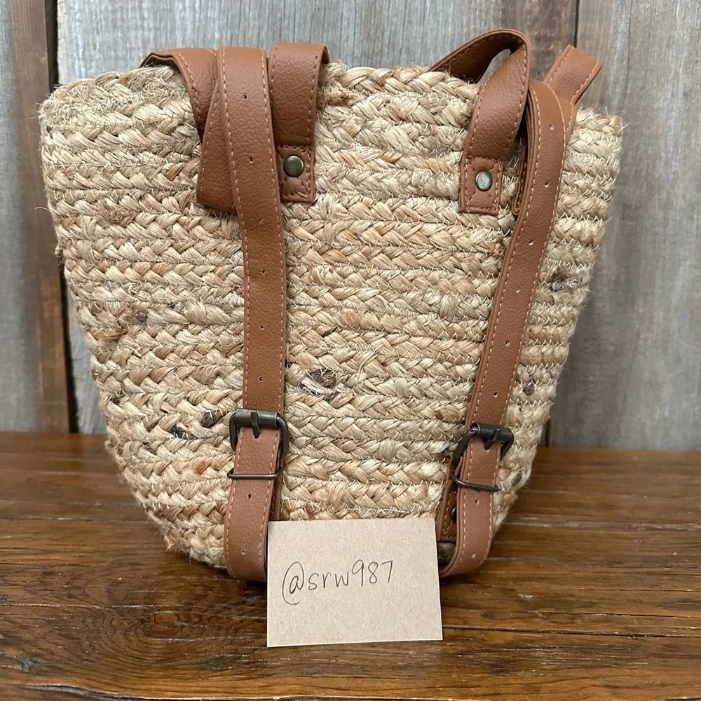 XIX Palms The Shore Break Picnic Cooler Bag Beachly Exclusive in Jute